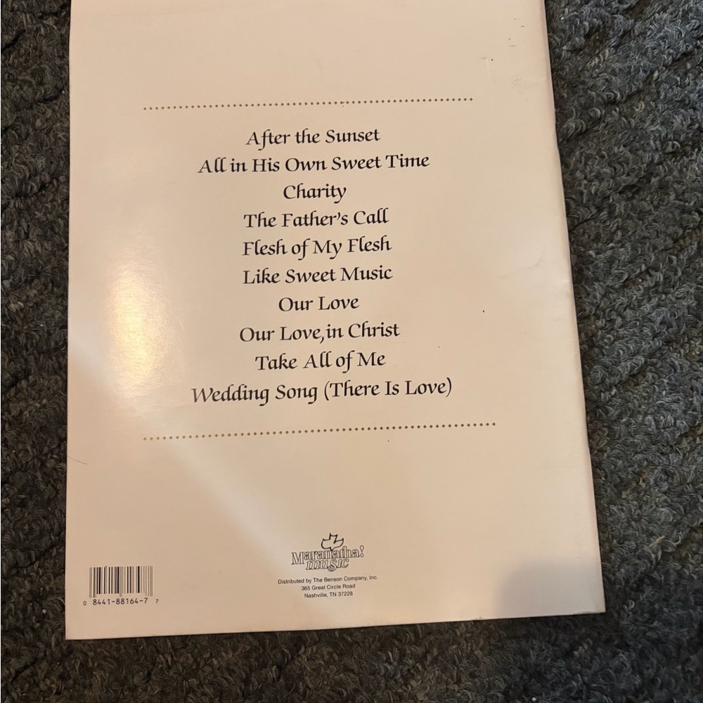 The wedding album song book sheet music. - Picture 2 of 2